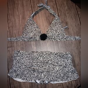 Kenneth Cole Reaction Animal Print Bikini  M/L